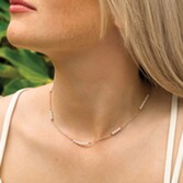 Photograph: Ivory and Co St Ives Rose Gold Pearl Chain Necklace