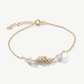 Fotografia: Ivory and Co Woodstock Gold Crystal Pearl Bracelet