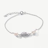 Fotografia: Ivory and Co Woodstock Silver Crystal Pearl Bracelet