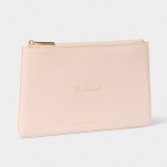 Fotografia: Katie Loxton Bolsa com mensagem em rosa claro «Dama de Honra»