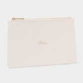 Fotografia: Katie Loxton Bolsa com mensagem «Noiva» em branco perolado