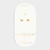 Fotografia: Katie Loxton Brincos de ouro com pingente em forma de coração
