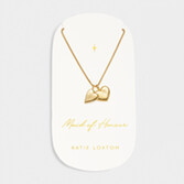 Fotografía: Katie Loxton Collar con colgante nupcial de oro «Dama de honor»