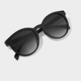 Fotografía: Katie Loxton Gafas de sol redondas Geneva Black