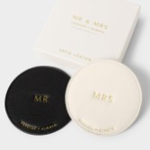 Photograph: Katie Loxton 'Mr' and 'Mrs' Wedding Coaster Set