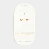 Fotografía: Katie Loxton Pendientes de oro con forma de corazón