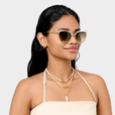 Zdjęcie: Katie Loxton Przezroczyste okulary przeciwsłoneczne Ravello Nude