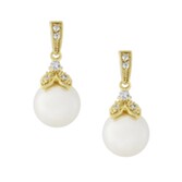Zdjęcie: Kolczyki ślubne Opulence Pearl (złote)