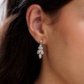 Photograph: Lila Dainty Cubic Zirconia Drop Earrings (Gold)