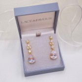 Photograph: Lilibeth Gold Cubic Zirconia Drop Earrings