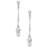 Fotograf: Miami Zierliche lange Kristalltropfen-Ohrringe