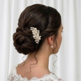 Photograph: Michaela Small Pearl Silver Hair Comb