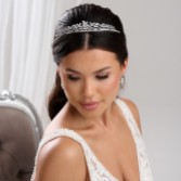 Photograph: Odessa Dainty Cubic Zirconia Leaves Wedding Tiara