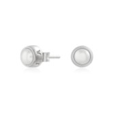 Photograph: Olivia Burton Classic Pearl Silver Stud Earrings