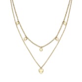 Fotografia: Olivia Burton Collana a doppia catena Mini Heart placcata oro