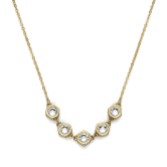 Fotografía: Olivia Burton Collar apilable con diseño de panal de cristal chapado en oro