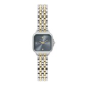 Fotografia: Olivia Burton Mini Grosvenor 20 mm Chalk Blue e orologio con bracciale bicolore