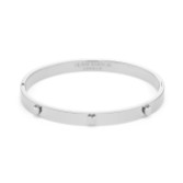 Photograph: Olivia Burton Mini Heart Silver Tone Bangle