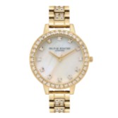 Fotografia: Olivia Burton Relógio com pulseira em ouro de 34 mm com madrepérola e cristal