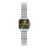 Fotografía: Olivia Burton Reloj de pulsera Mini Grosvenor de 20 mm en verde salvia y plata