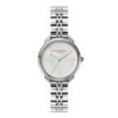 Zdjęcie: Olivia Burton Zegarek na bransoletce w stylu art déco, 30 mm, w kolorze kości słoniowej i srebrnym