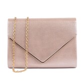 Fotografía: Paradox London Bolso de mano tipo sobre «Darcy Nude Shimmer»