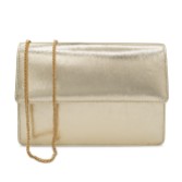 Fotograf: Paradox London Darlene Champagner Metallic Clutch Tasche