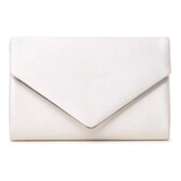 Photograph: Paradox London Pochette enveloppe en satin « Dorothea » couleur ivoire
