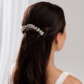 Fotografia: Pente de cabelo para noiva Luna Gold, pequeno, com cristais