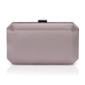 Fotografia: Perfect Bridal Bolsa de mão tipo clutch em cetim cor de ébano e cinza-escuro