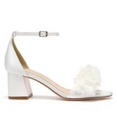 Fotograf: Perfect Bridal Cora Ivory Satin and Tulle Block Heel Sandals