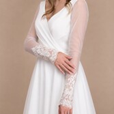 Photograph: Perfect Bridal Ivory Tulle Beaded Lace Sleeves
