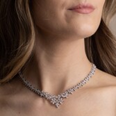 Fotograf: Perfect Bridal Palmer – Platinbeschichtete Statement-Halskette