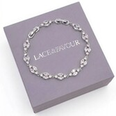 Fotografía: Pulsera de boda «Berkeley» con circonitas (plata)
