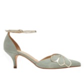 Photograph: Rachel Simpson Anais Mint Suede Low Heel Ankle Strap Court Shoes