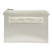 Photograph: Rainbow Club CeCe Ivory Satin and Pearl Clutch Bag