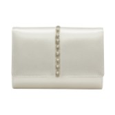 Photograph: Rainbow Club Claudia Dyeable Ivory Satin Embellished Clutch Bag