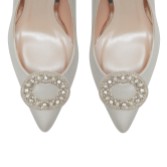 Photograph: Rainbow Club Eugenie Beaded Oval Shoe Clips