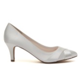 Photograph: Rainbow Club Lexi Dyeable Ivory Satin Wedding Court Shoes (Wide Fit)