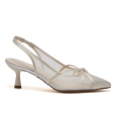 Fotograf: Rainbow Club Olivia Kitten Heels mit Mesh und Satin-Schleife in Elfenbein