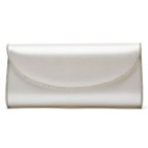 Fotograf: Rainbow Club Viki Färbbare Hochzeitstasche aus elfenbeinfarbenem Satin und Silberglitter