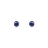 Photograph: Sarah Alexander Blue Moon Indigo Zirconia Solitaire Stud Earrings