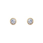 Photograph: Sarah Alexander Envy - Boucles d'oreilles en or avec solitaire en cristal