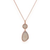Photograph: Sarah Alexander Nomad Grey Chalcedony Double Drop Pendant