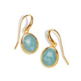 Photograph: Sarah Alexander Tangiers Amazonite Gold Drop Earrings