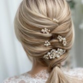 Fotografia: Set di 5 mini pettini e spille Macie in oro