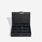 Photograph: Stackers Black Faux Leather Cufflink Box