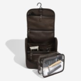 Photograph: Stackers Brown Hanging Wash Bag