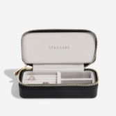 Fotografía: Stackers Estuche de viaje negro con cremallera para joyas