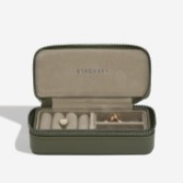 Photograph: Stackers Men's Olive Green Zipped Travel Jewellery Box